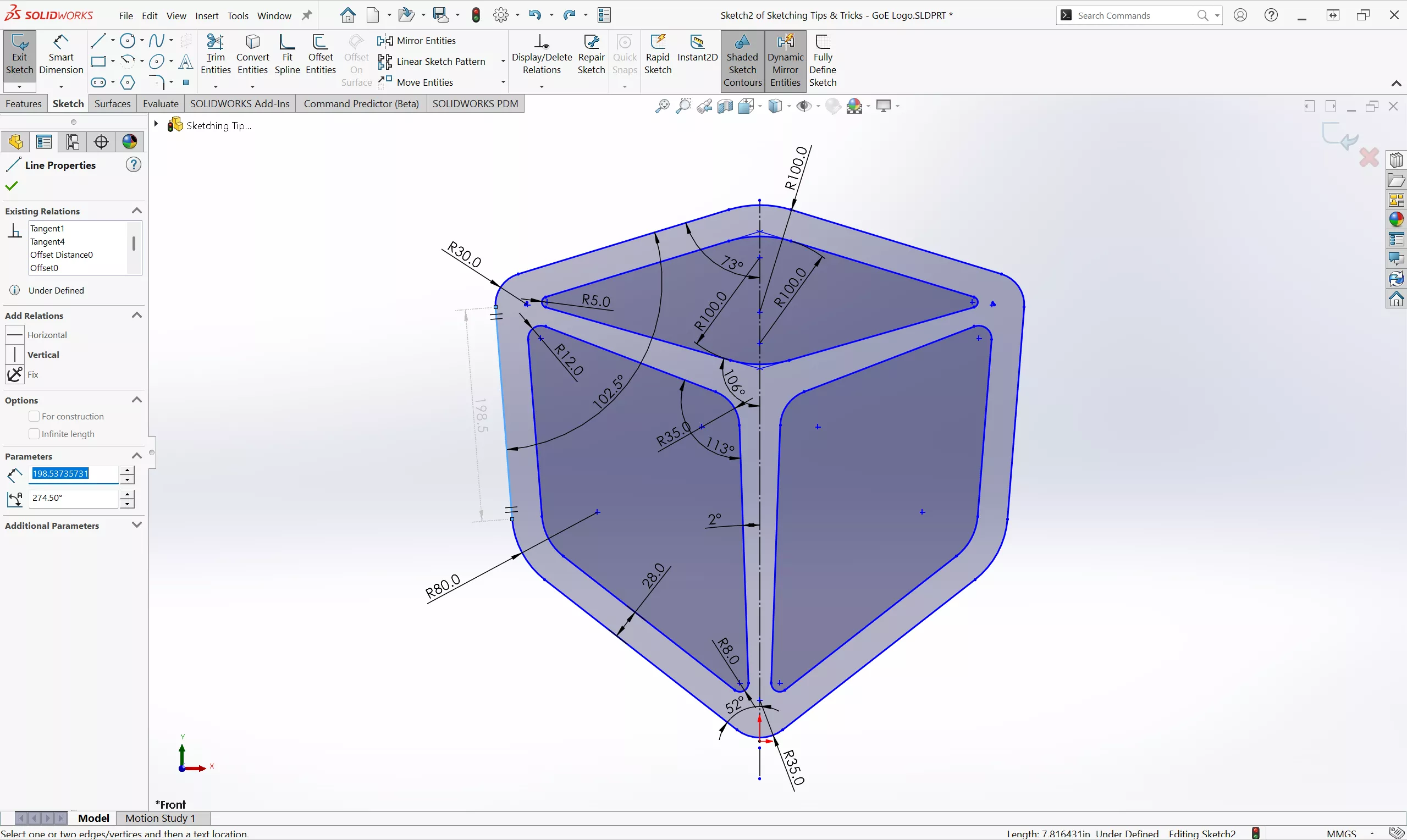 Watch SOLIDWORKS Sketching Tips & Tricks On-Demand Webinar.