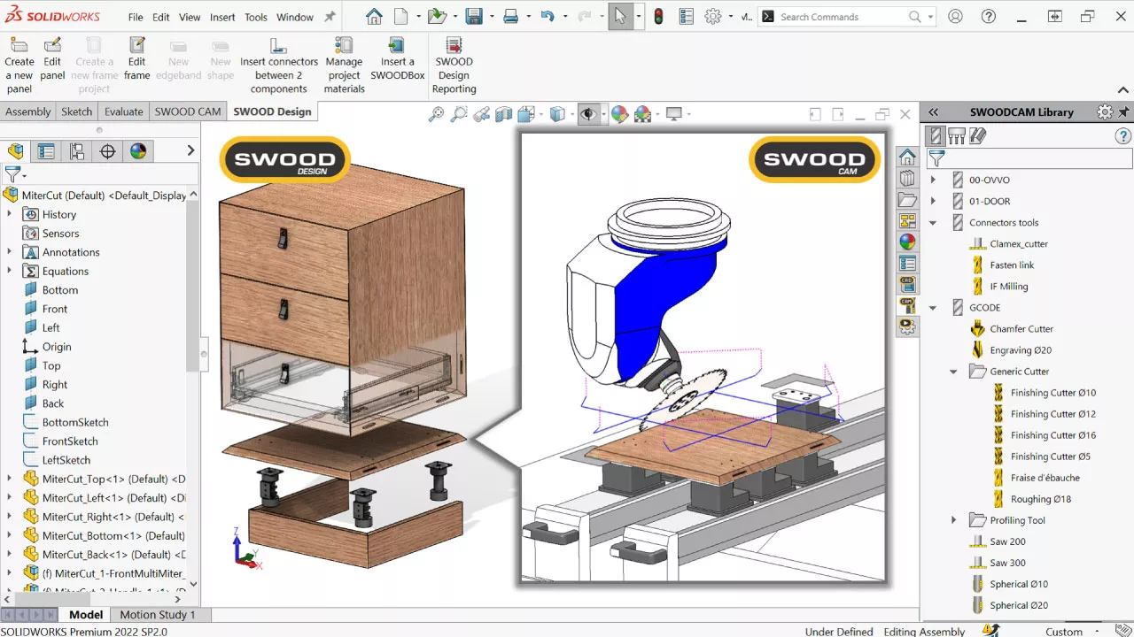 SWOOD CAM Seamless Integration With SWOOD Design Feature