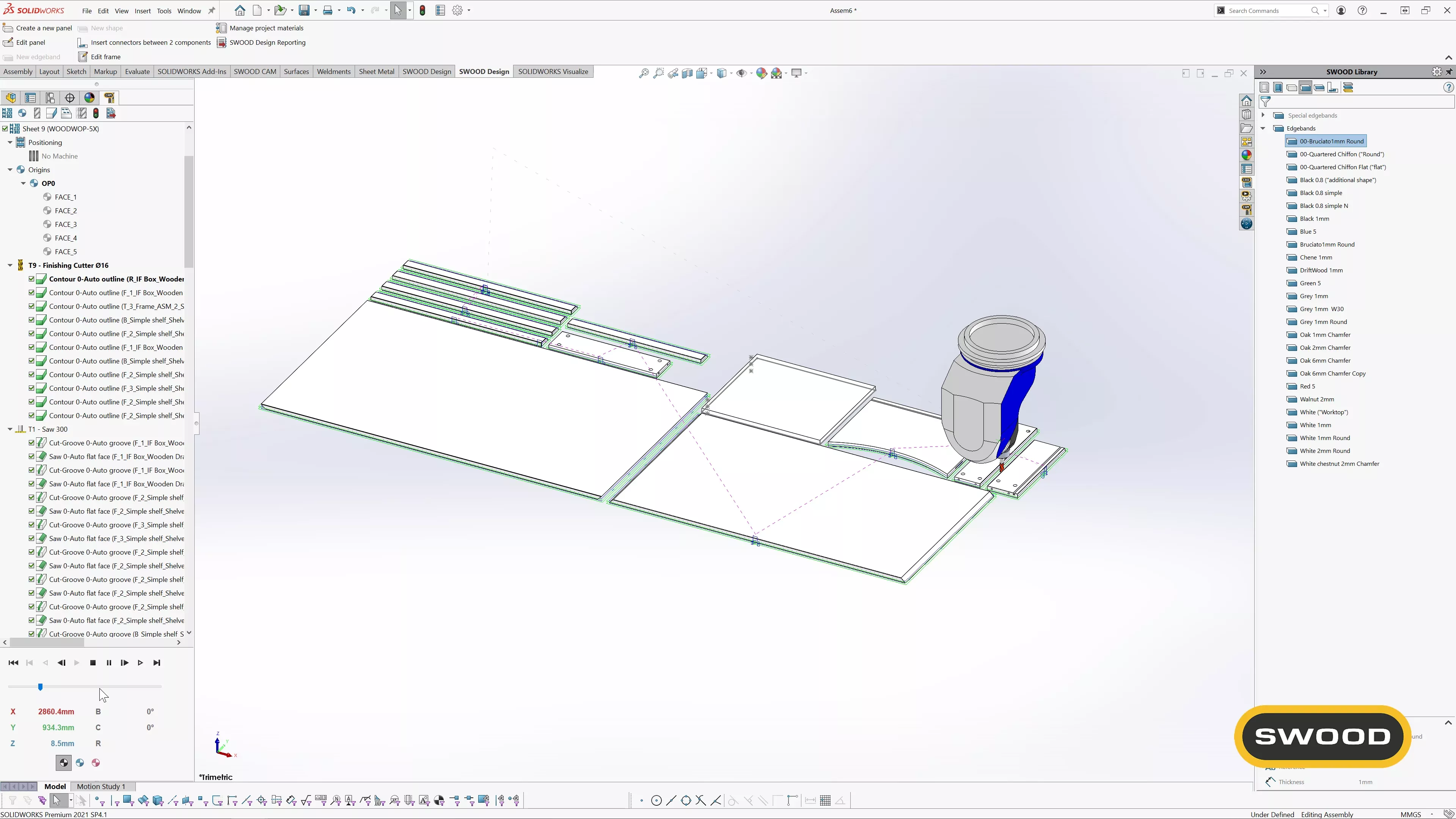 Nesting Rule Customization Tool in SWOOD Nesting