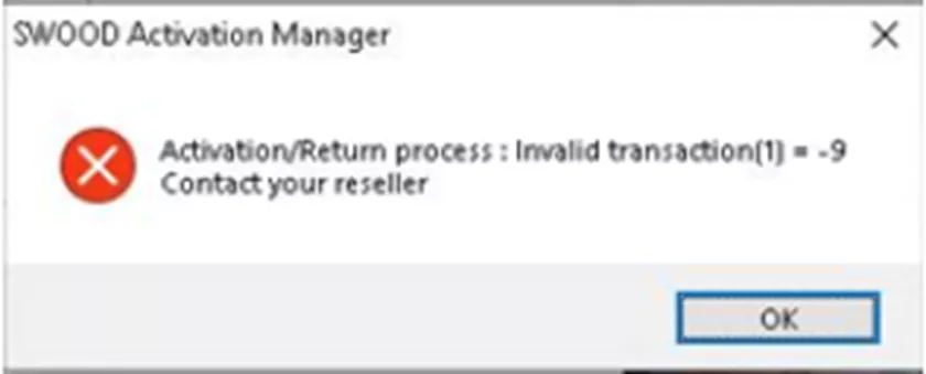 SWOOD Network License Activation Troubleshooting