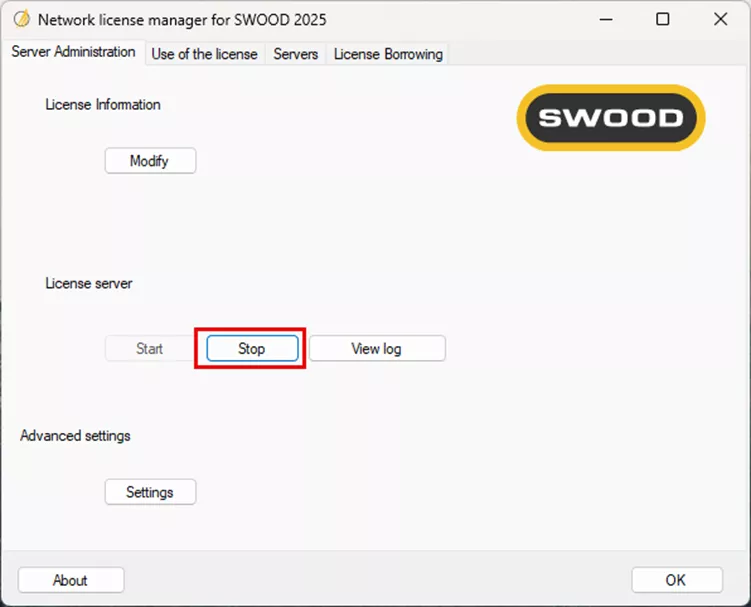SWOOD Network License Server 