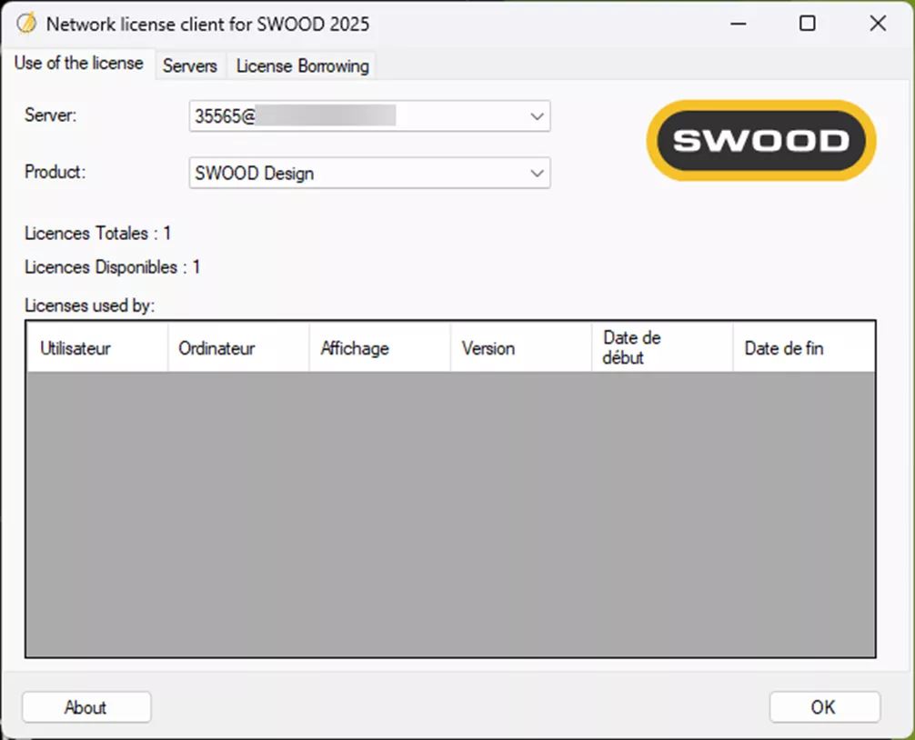SWOOD Reactivation for Network Licenses