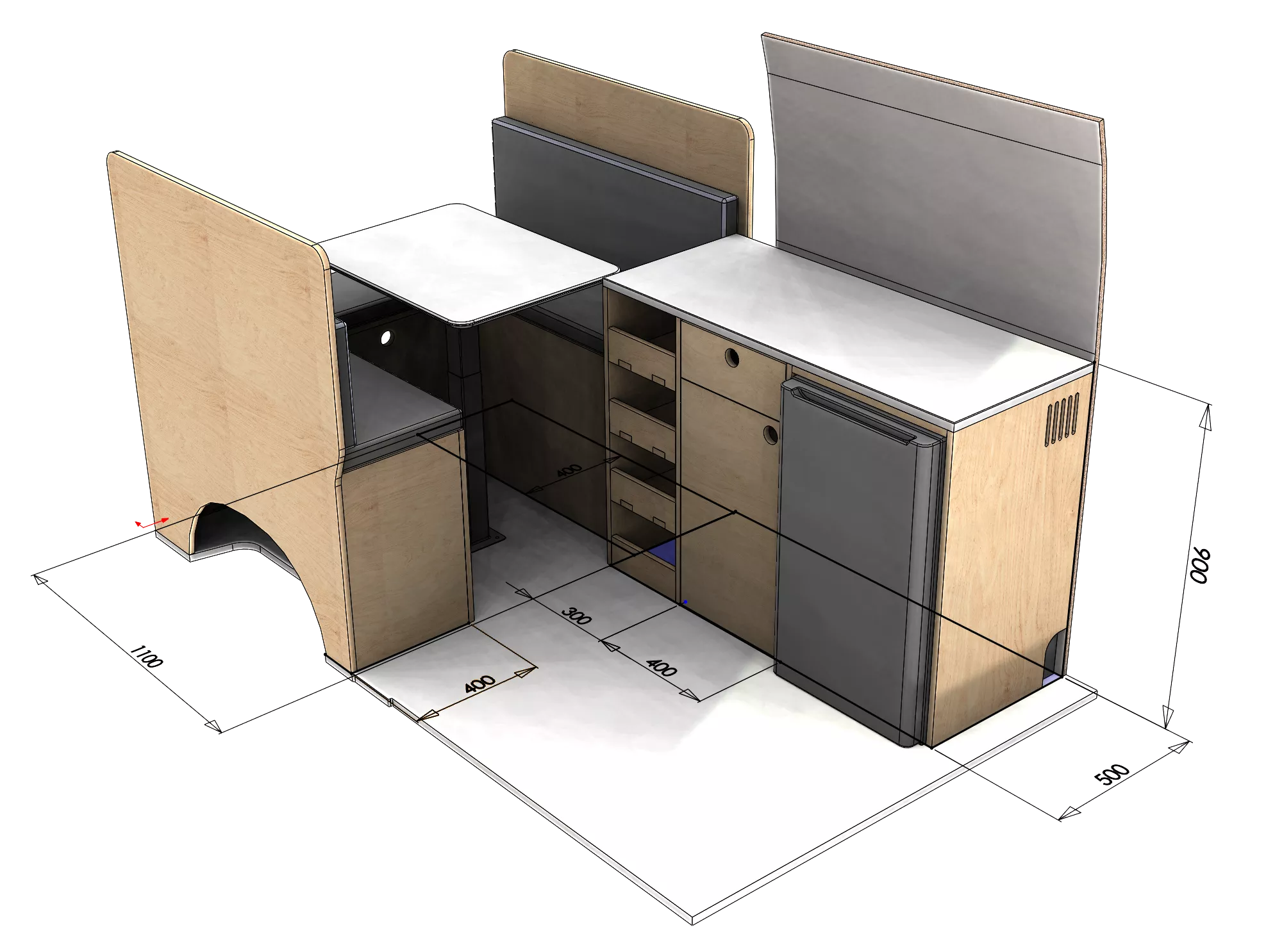 SWOOD Design Parametric Cabinet and Furniture Design Feature