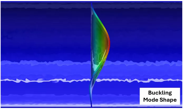 Linear Buckling Mode Prediction as Shown in SOLIDWORKS Simulation Professional 