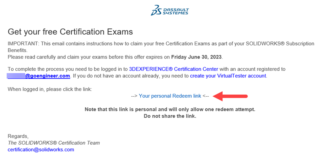 Temporary SOLIDWORKS Certification Vouchers Procedure | GoEngineer