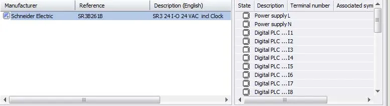 Terminals preloaded into PLC