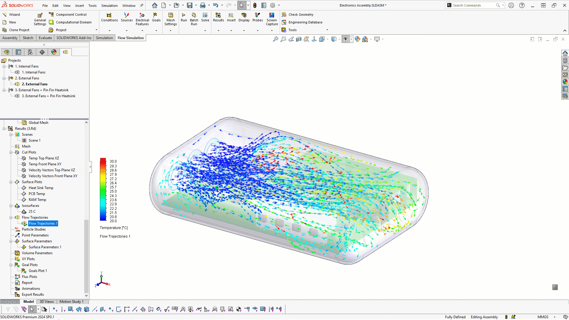 Thermal Electronic Cooling Simulation Animation