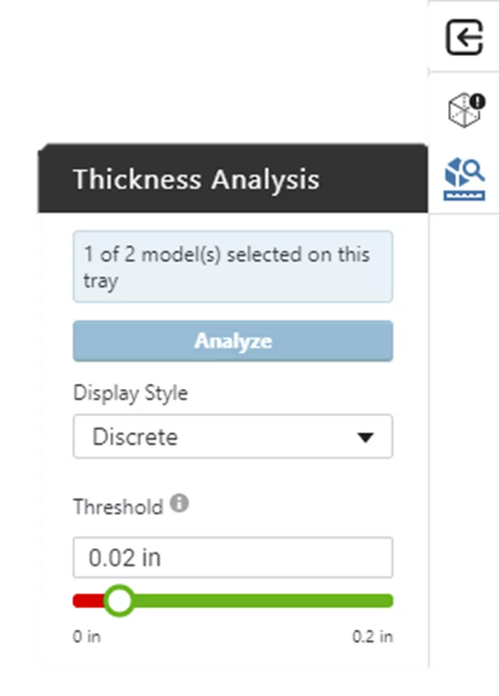 Thickness Analysis in GrabCAD Print Pro 