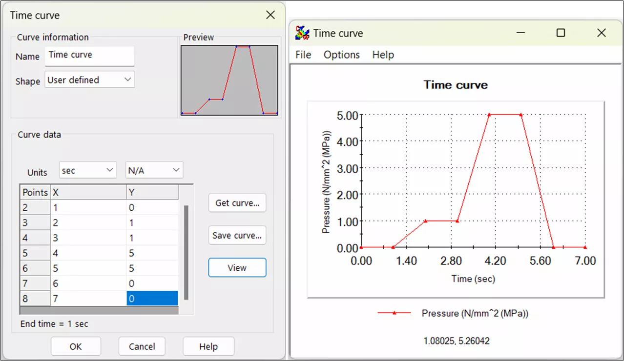 Time Curve Analysis SOLIDWORKS Simulation 