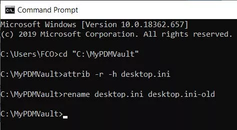 Troubleshooting SOLIDWORKS PDM Command Prompt 