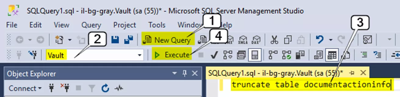 SOLIDWORKS PDM SQL Query Truncate Table Documentation Info 