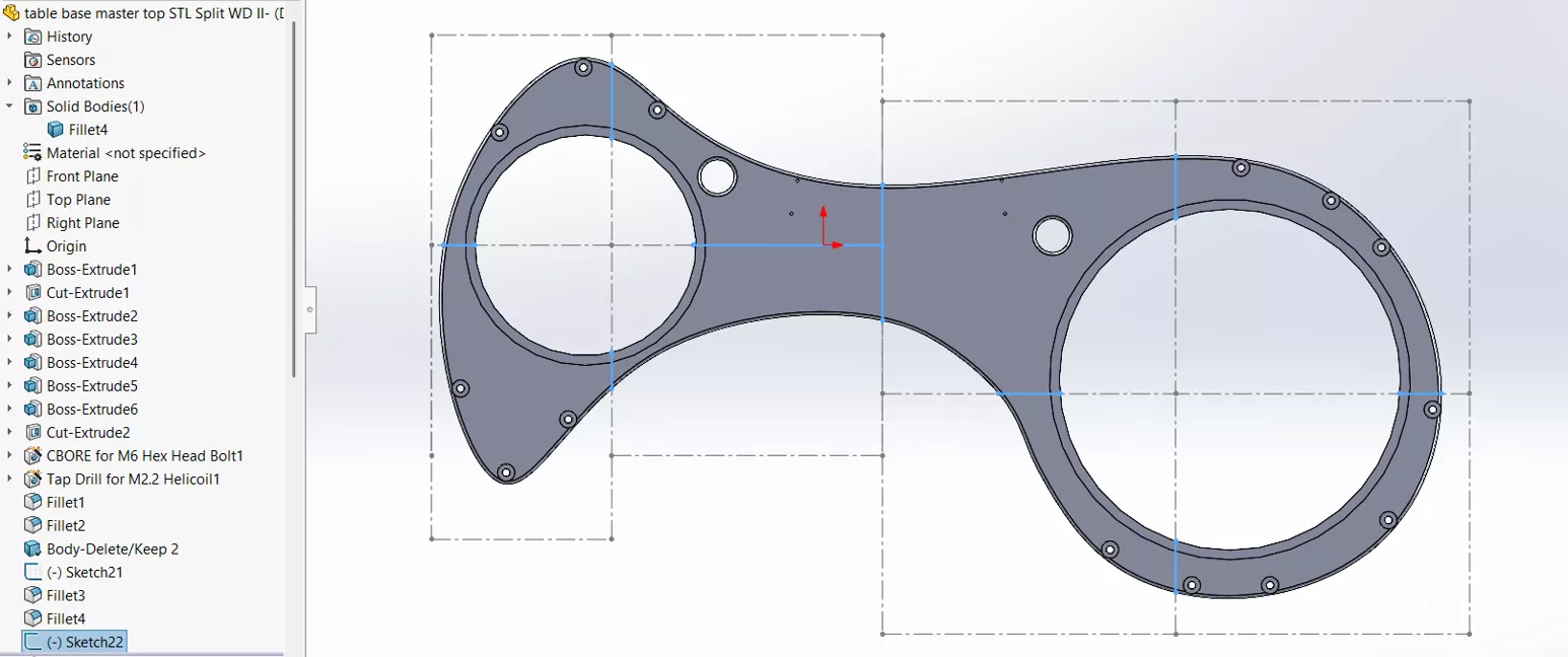 Under Defined SOLIDWORKS Sketch