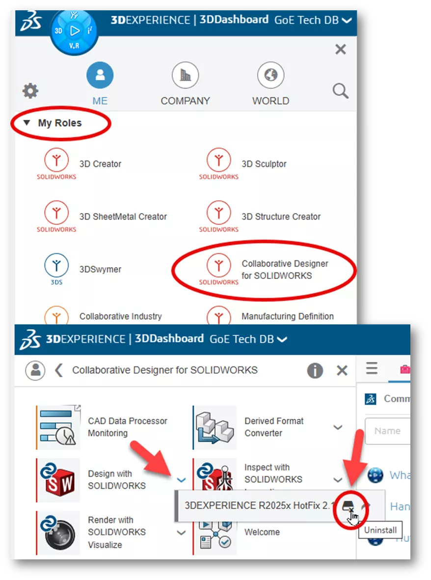 How to Uninstall 3DEXPERIENCE SOLIDWORKS From the Platform