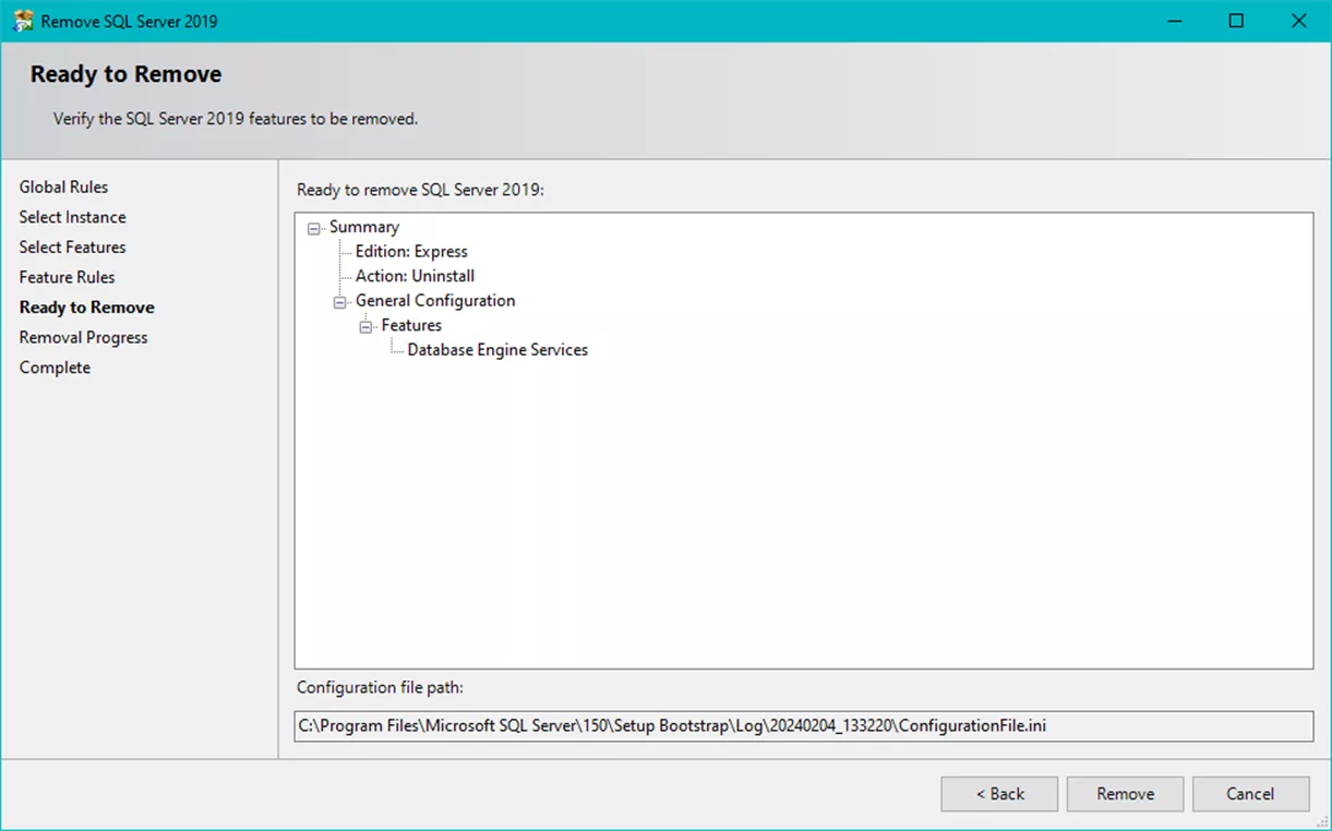 Uninstall SOLIDWORKS Electrical and Remove the SQL Instance Steps