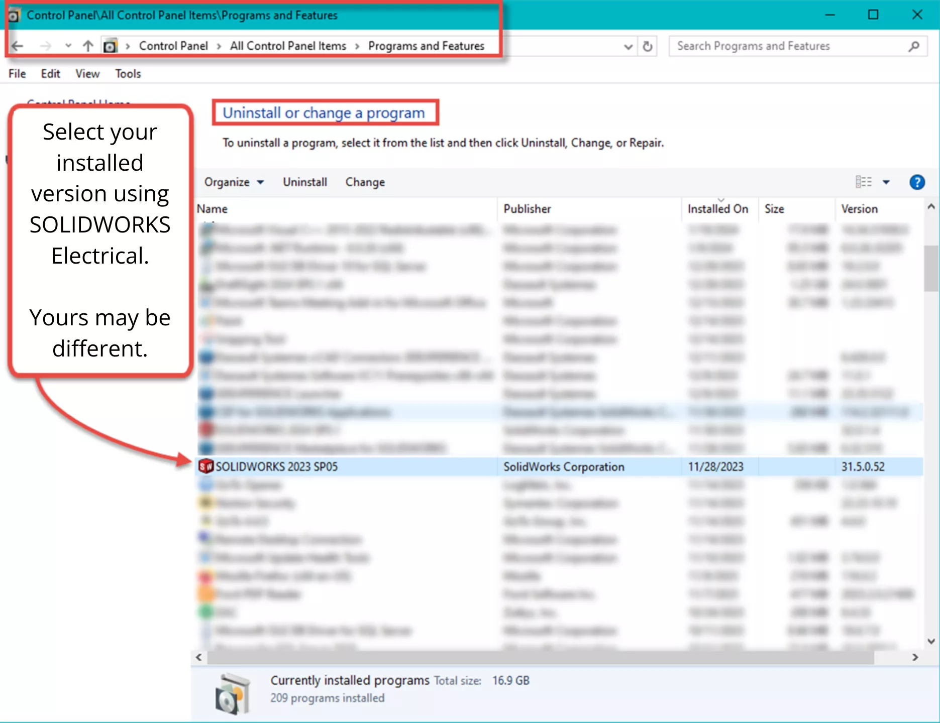 How to Uninstall SOLIDWORKS Electrical 