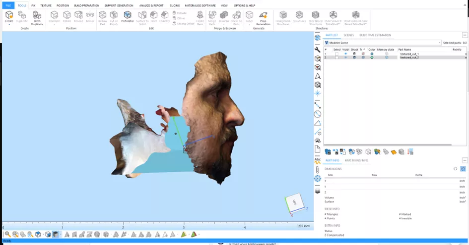 Unwanted Surface Elements Displayed in Materialise Magics 