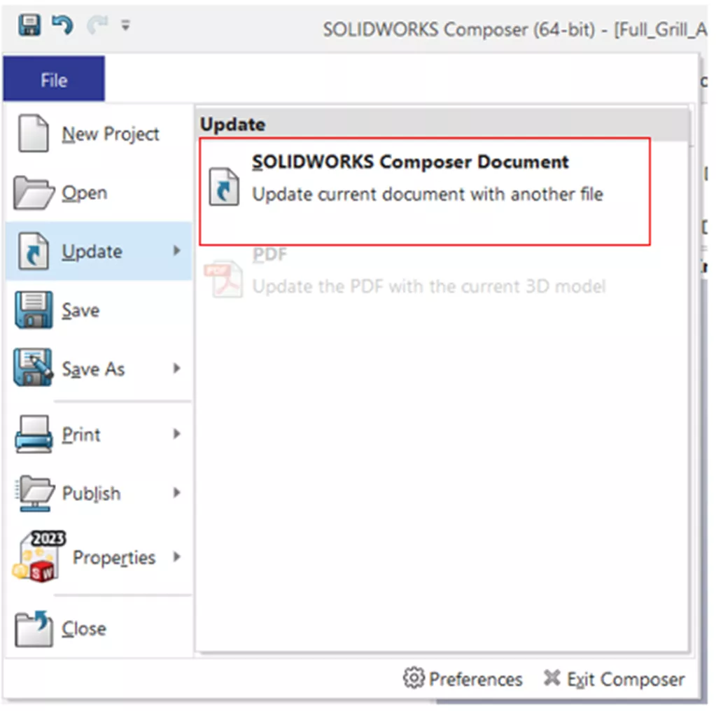 SOLIDWORKS Composer Document