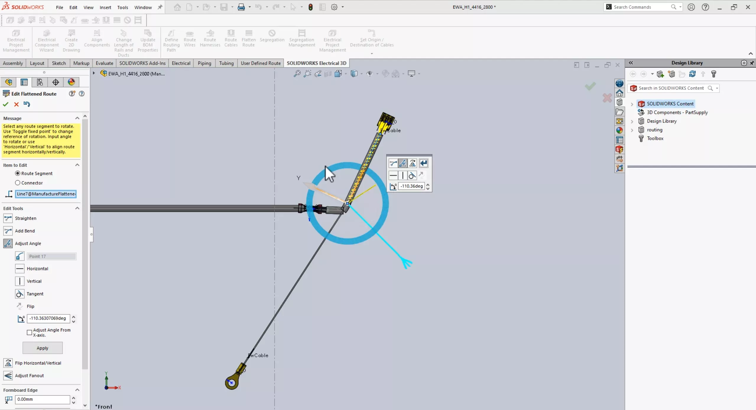 Use Existing Sketch Segments in SOLIDWORKS Electrical 2025