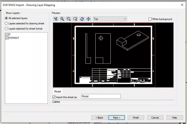 Importing Layer Options in SOLIDWORKS 