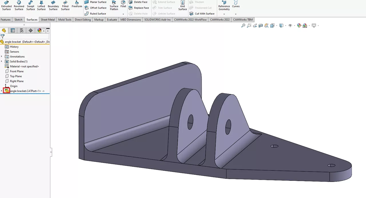 Using 3D Interconnect with SOLIDWORKS CAM and CAMWorks 