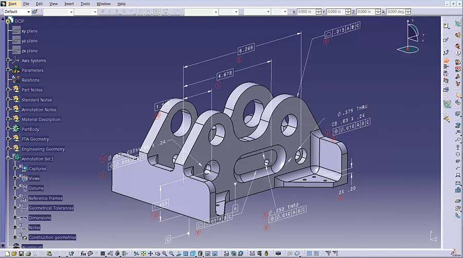 Using CATIA STEP to Exchange 3D Models with PMI or Composites Data