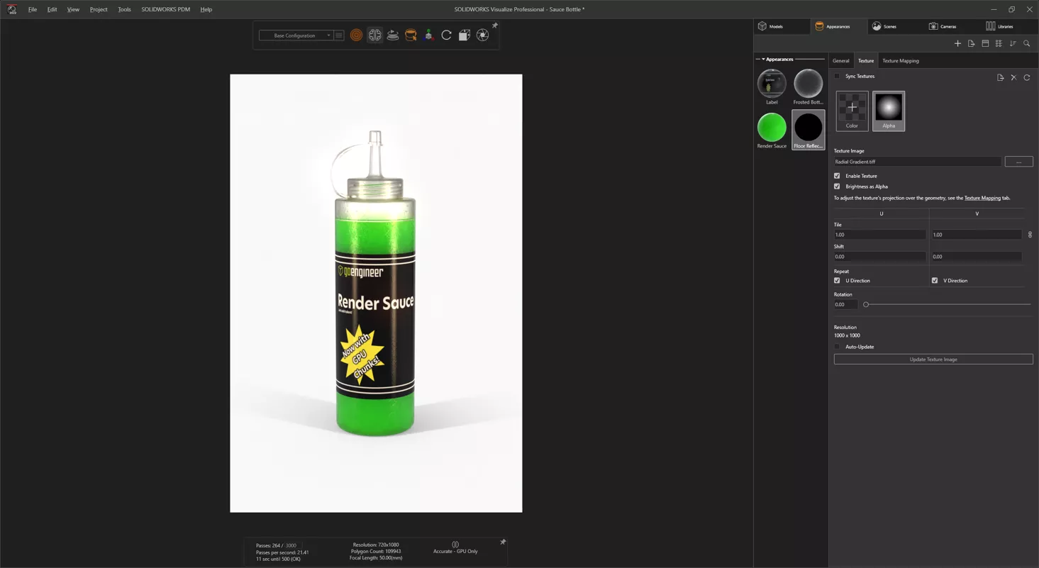 Using Ground Planes in SOLIDWORKS Visualize for More Realism & Control
