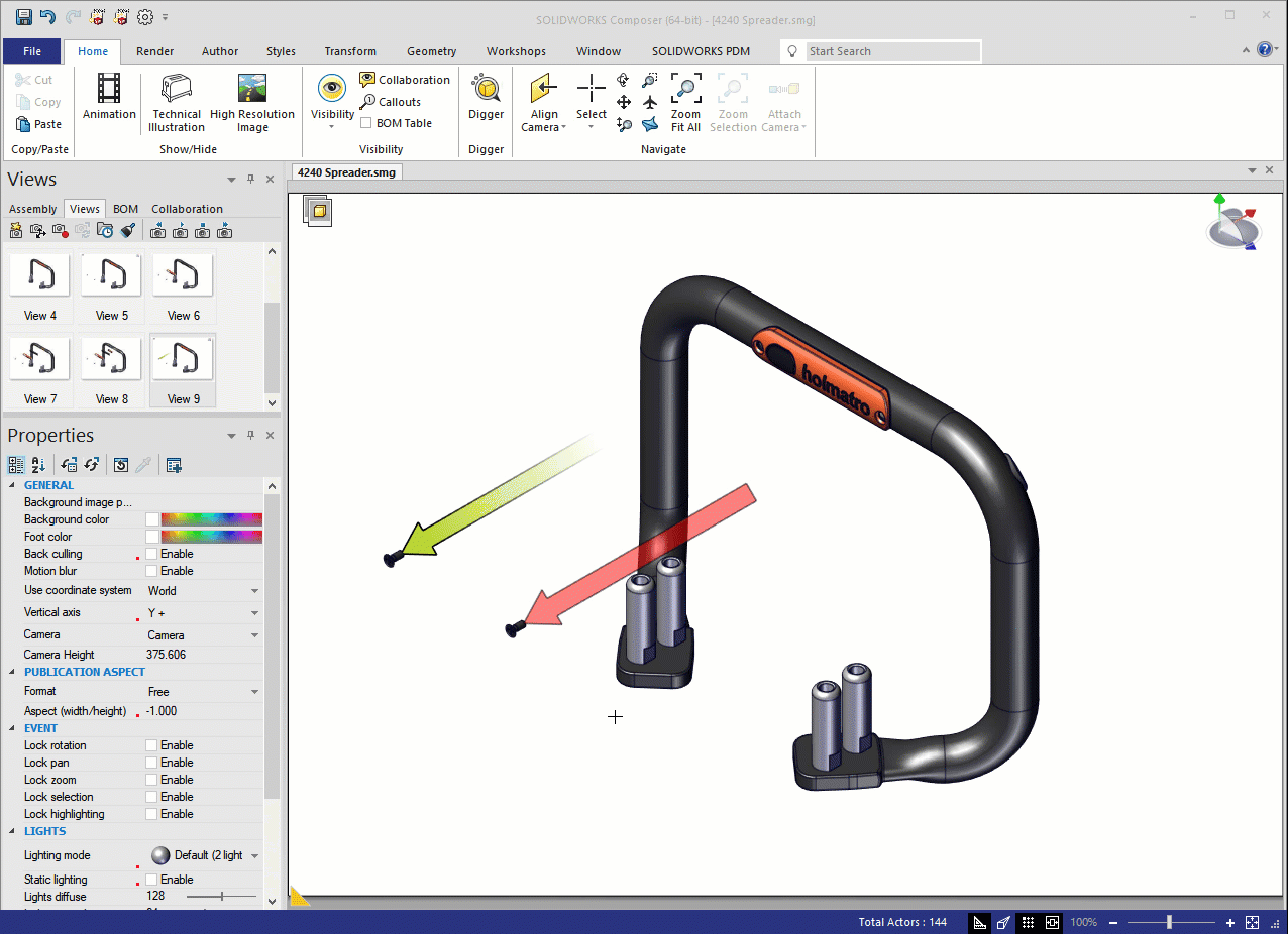 Using Styles for Standardization in SOLIDWORKS Composer