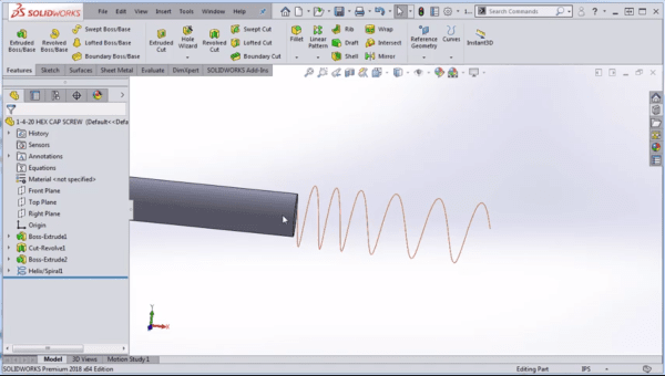 SolidWorks Basics for Beginners  Modeling Spiral Parts  Tutorial  12   YouTube
