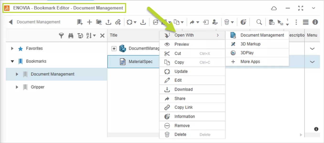 View Document Files in 3DEXPERIENCE