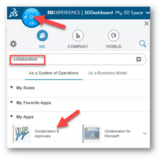3DEXPERIENCE Dashboard Collaboration & Approvals 