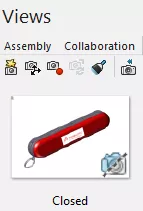 Closed Custom View Example in SOLIDWORKS Composer