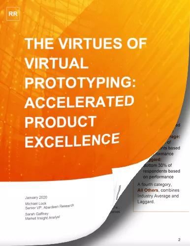 "The Virtues of Virtual Prototyping: Accelerated Product Excellence" Simulation Whitepaper Cover