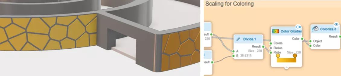 CATIA Visual Scripting Color Gradients