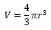 Volume of a Sphere Equation