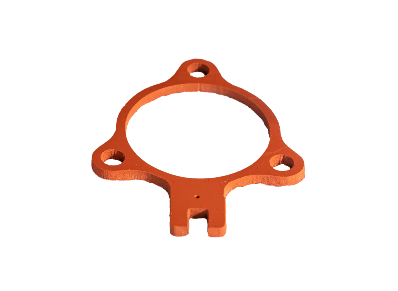 Detailed Silicone Part Cut with the WAZER Waterjet