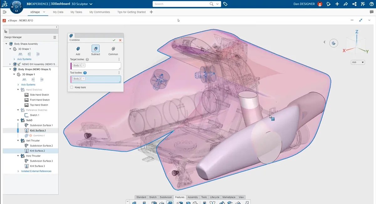 What's New in SOLIDWORKS 2022 3DEXPERIENCE Boolean Operations