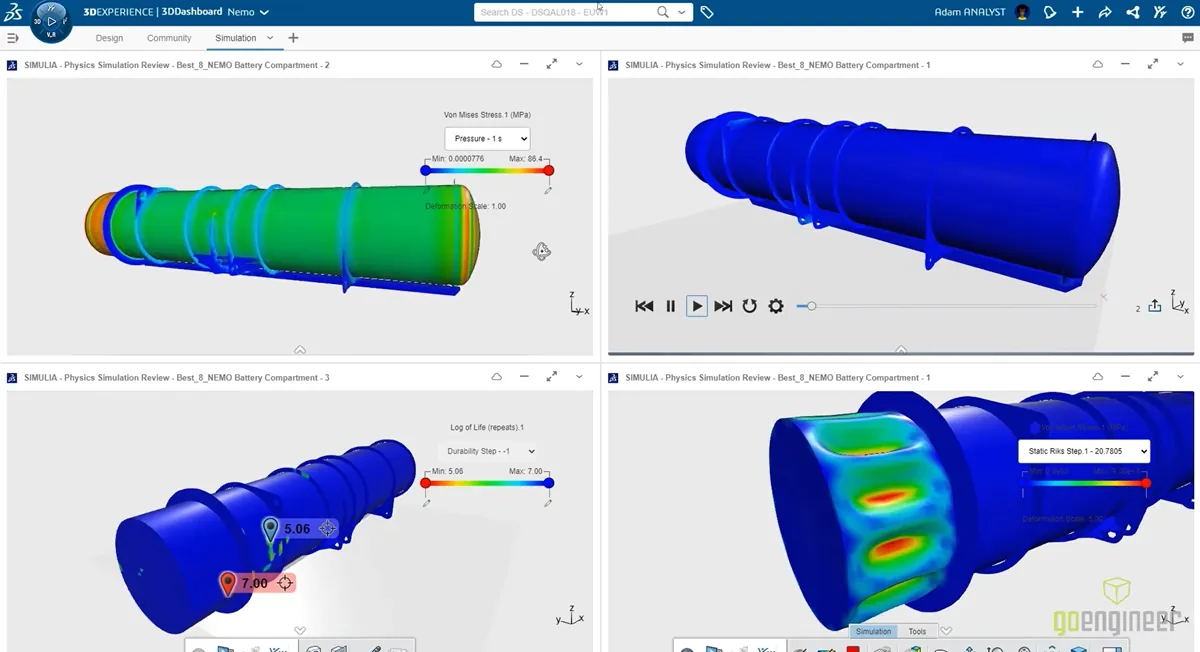What's New in SOLIDWORKS 2022 3DEXPERIENCE Durability Study