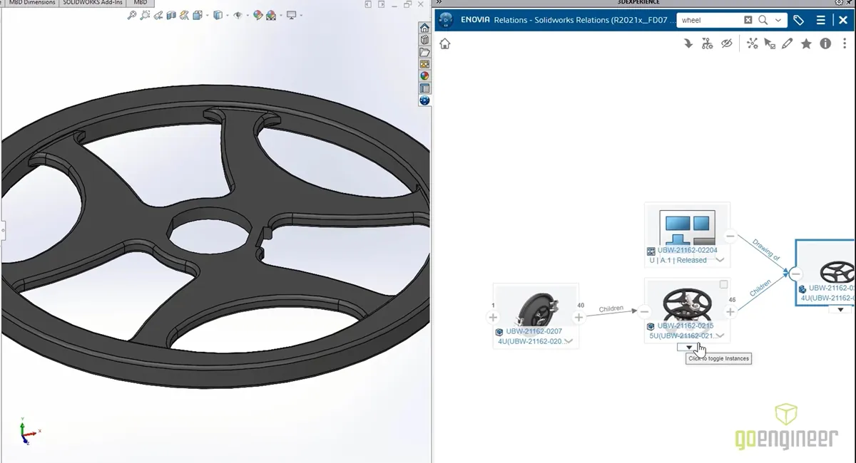 What's New in SOLIDWORKS 2022 3DEXPERIENCE Where Used Search 