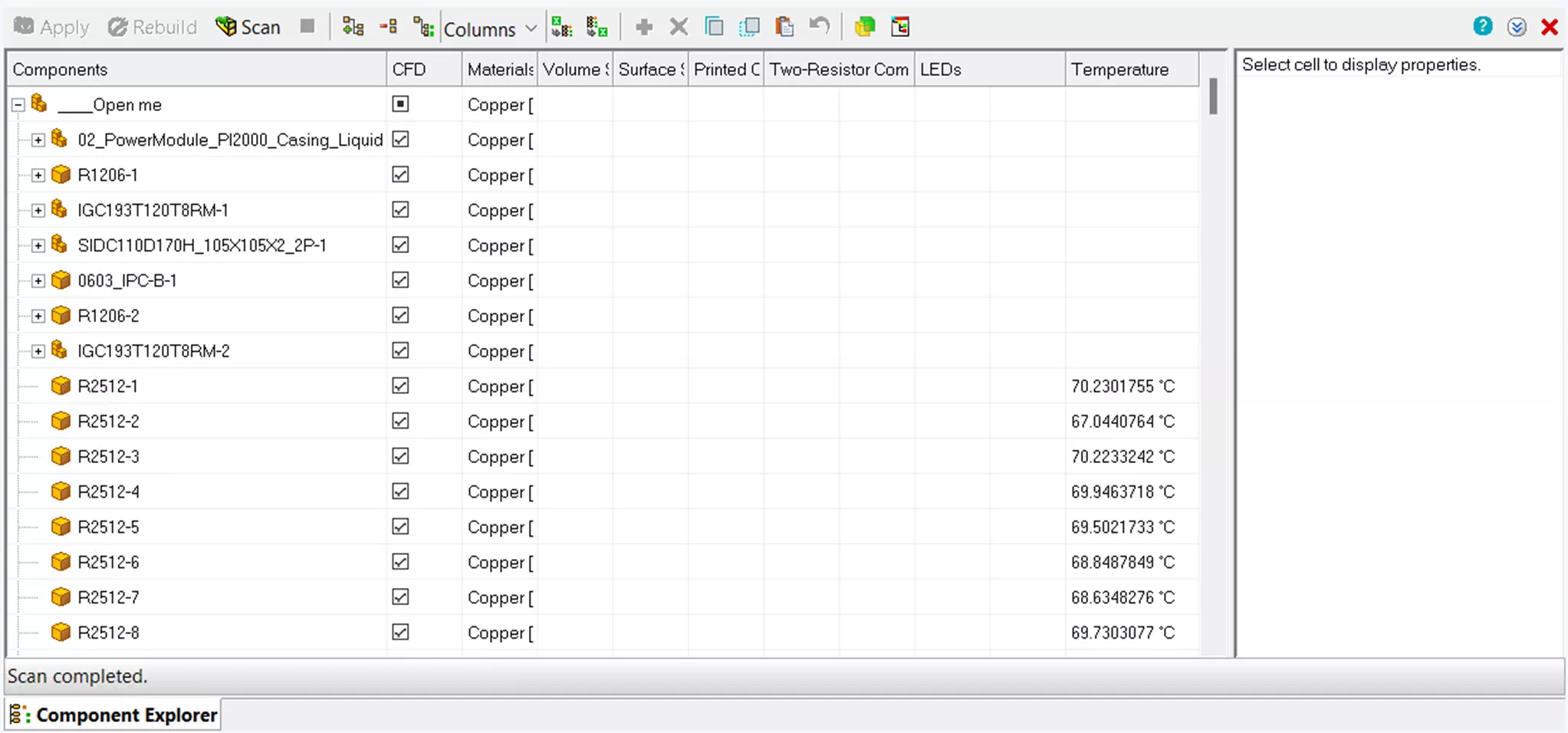 Component Status Update in SOLIDWORKS Flow Simulation 2026