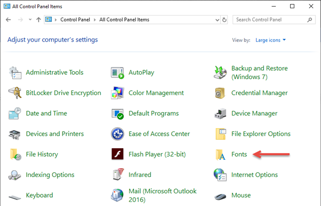Windows Font Folder Installing a New Font in SOLIDWORKS