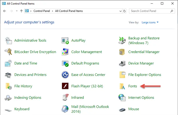 Windows Font Folder Installing a New Font in SOLIDWORKS