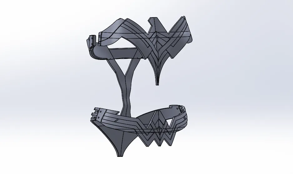 Wonder Woman Armor CAD Design