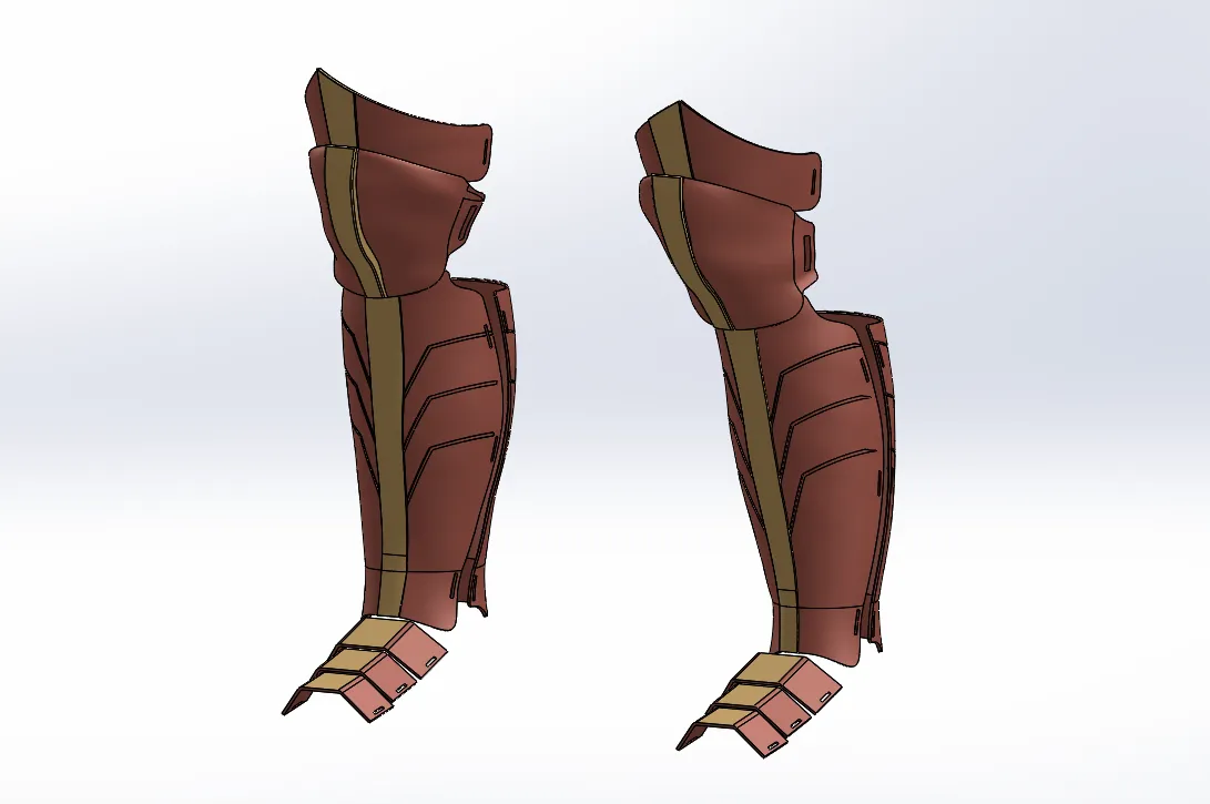 Wonder Woman Boots CAD Design